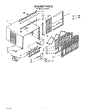 CABINET Diagram and Parts List for X10002V1  Roper Air Conditioner