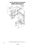 DRYER SUPPORTS AND WASHER CABINET H Diagram and Parts List for LT5000XMW1  Whirlpool Washer Dryer Combo