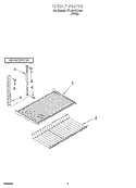 SHELF, OPTIONAL Diagram and Parts List for ET18SCXJW01  Whirlpool Refrigerator