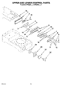 UPPER AND LOWER CONTROL PARTS Diagram and Parts List for 4KPCM050PM0  KitchenAid Coffee Maker
