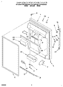 REFRIGERATOR DOOR Diagram and Parts List for ET21DMXDB00  Whirlpool Refrigerator