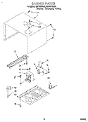 CABINET Diagram and Parts List for RM770PXAB1  Whirlpool Wall Oven