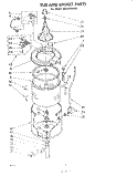Part Location Diagram of 360785 Whirlpool TUB NON-SUDS