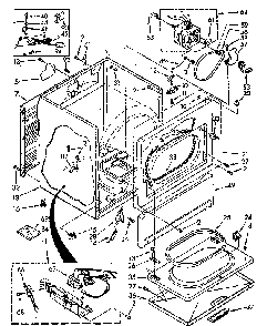 Cabinet Diagram and Parts List for LG9701XSN0  Whirlpool Dryer