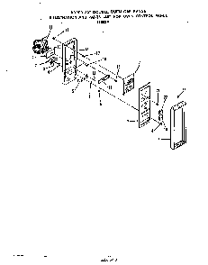 Oven Control Panel Diagram and Parts List for 1885*3A  Roper Range