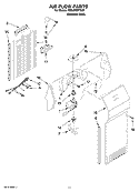 AIR FLOW PARTS Diagram and Parts List for ED2JHEXTS00  Whirlpool Refrigerator