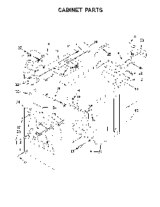 Cabinet parts Diagram and Parts List for 11079132414  Kenmore Dryer