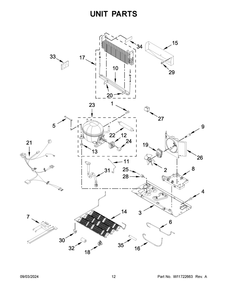 07 - Unit Parts Diagram and Parts List for ABB2224BRB05  Whirlpool Refrigerator