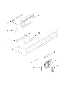 Part Location Diagram of W10810491 Whirlpool CONSOLE