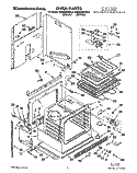 OVEN, LIT/OPTIONAL Diagram and Parts List for KEMS306XBL2  KitchenAid Wall Oven
