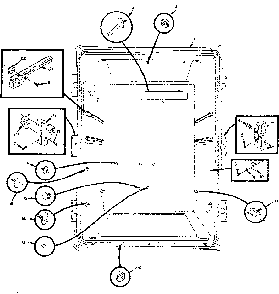 Upper Liner Parts Diagram and Parts List for 106M13ES-F  Kenmore Refrigerator