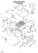 UPPER UNIT PARTS Diagram and Parts List for KSSP42QKS02  KitchenAid Refrigerator