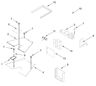 Venting Parts Diagram and Parts List for JPIGC748RL00  Whirlpool Range