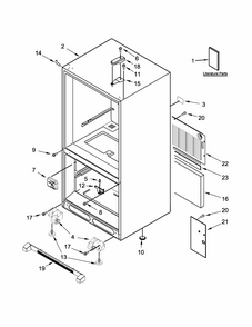 Part Location Diagram of W10630309 Whirlpool Refrigerator owner's manual