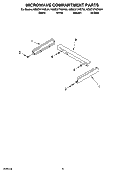 MICROWAVE COMPARTMENT PARTS Diagram and Parts List for KEMC377KBL04  KitchenAid Microwave Oven Combo