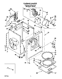 SECTION Diagram and Parts List for LER4434AQ0  Whirlpool Dryer