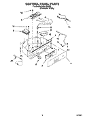CONTROL PANEL PARTS Diagram and Parts List for KUIA18NNJS5  KitchenAid Ice Maker