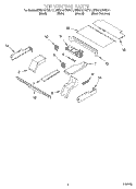 TOP VENTING, OPTIONAL Diagram and Parts List for KEBS107DBL11  KitchenAid Wall Oven