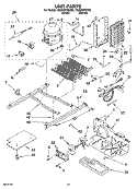 UNIT PARTS Diagram and Parts List for CS25AFXKQ05  Crosley Refrigerator