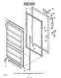 DOOR , LIT/OPTIONAL Diagram and Parts List for EEV163FW2  Whirlpool Freezer