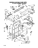 Part Location Diagram of 3359607 Whirlpool Panel, Console (For White And Almond Models)