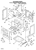CHASSIS PARTS Diagram and Parts List for KERI201PBL2  KitchenAid Range
