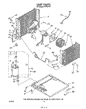 UNIT Diagram and Parts List for AC2104XT0  Whirlpool Air Conditioner