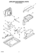AIR FLOW AND CONTROL PARTS Diagram and Parts List for CA10WXR0  Crosley Air Conditioner