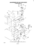 MAGNETRON AND AIR FLOW Diagram and Parts List for RM955PXLW1  Whirlpool Microwave Oven Combo