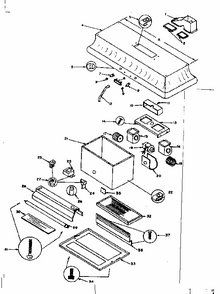 Range Hood Diagram and Parts List for 8509033  Kenmore Range Hood