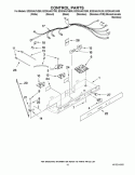CONTROL PARTS Diagram and Parts List for ED2KHAXVA00  Whirlpool Refrigerator