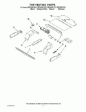 TOP VENTING PARTS Diagram and Parts List for RBD305PVB02  Whirlpool Wall Oven
