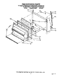 FREEZER DOOR Diagram and Parts List for RT18DKYWW03  Roper Refrigerator