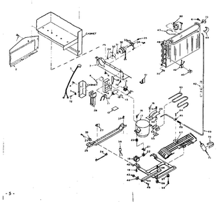 Unit Parts Diagram and Parts List for 106W18GL1  Kenmore Refrigerator