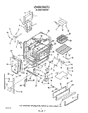 OVEN Diagram and Parts List for N9457X4  Roper Range
