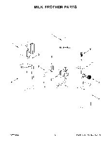 Milk Frother Parts Diagram and Parts List for KESMK4BM0  KitchenAid Coffee Maker