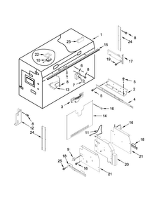 Freezer Liner Parts Diagram and Parts List for KBFN402EPA00  KitchenAid Refrigerator
