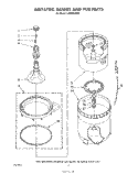AGITATOR, BASKET AND TUB Diagram and Parts List for LA5580XSW0  Whirlpool Washer