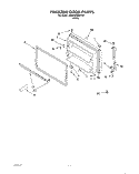 FREEZER DOOR, LIT/OPTIONAL Diagram and Parts List for 3XARG493WP00  Whirlpool Refrigerator