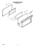 OVEN DOOR, LIT/OPTIONAL Diagram and Parts List for FGP335VL0  Roper Range