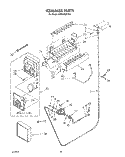 ICEMAKER Diagram and Parts List for KSRF36DTX03  KitchenAid Refrigerator