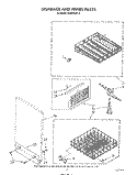 DISHRACK AND PANEL Diagram and Parts List for DU8550XT4  Whirlpool Dishwasher