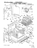 OVEN, LITERATURE Diagram and Parts List for KEMS306XWH6  KitchenAid Wall Oven