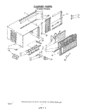 CABINET, LITERATURE Diagram and Parts List for AC0802XS0  Whirlpool Air Conditioner