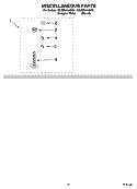 MISCELLANEOUS PARTS OPTIONAL PARTS (NOT INCLUDED) Diagram and Parts List for 7MLBR8444MQ2  Whirlpool Washer