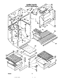 LINER Diagram and Parts List for EHT201ZKWR1  Whirlpool Refrigerator