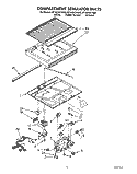 COMPARTMENT SEPARATOR Diagram and Parts List for ET18ZKXYW00  Whirlpool Refrigerator