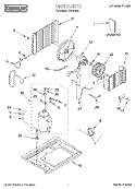 UNIT, LITERATURE Diagram and Parts List for CA5WM90  Crosley Air Conditioner