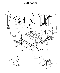 Unit parts Diagram and Parts List for 10651783413  Kenmore Refrigerator