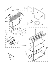 Lower Unit And Tube Parts Diagram and Parts List for KBRO36FTX08  KitchenAid Refrigerator